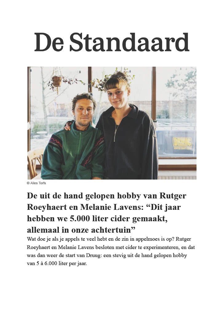 De standaard artikel uit de hand gelopen hobby cider